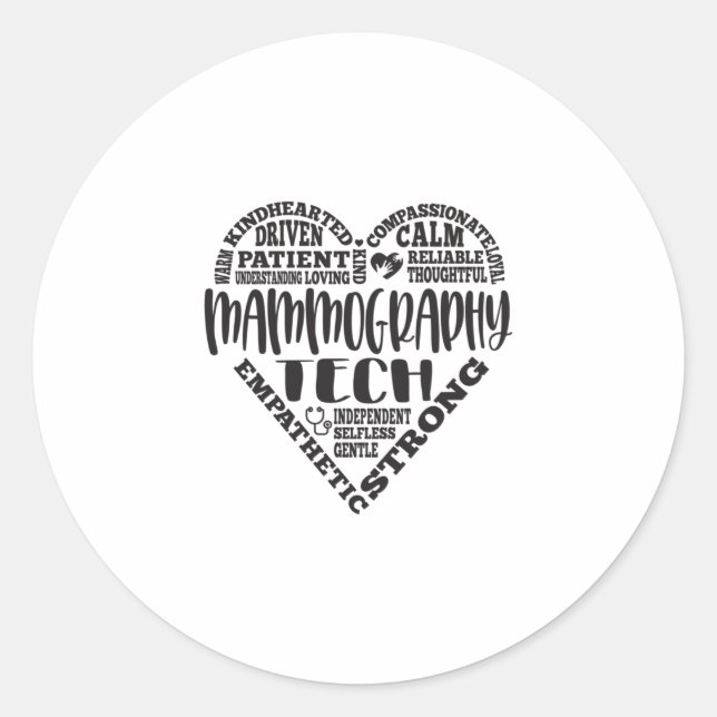 Adesivo Tecnologia de mamografia, tecnólogo Mammo (Frente)