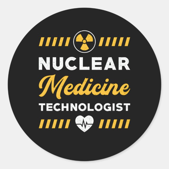 Adesivo Tecnologia de Medicina Nuclear Radiologia Rad Tech (Frente)
