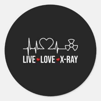Adesivo Tecnologia de Raios-X Radiologia Tech Live Love X-