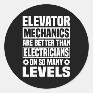 Adesivo Tecnologia Elevator de Elevador Mecânico Elevador