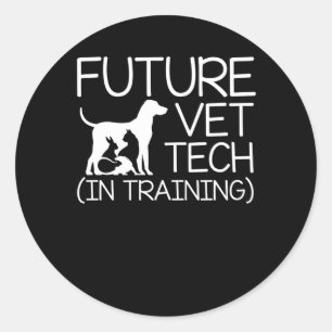 Adesivo Tecnologia futura do veterinário do treinamento