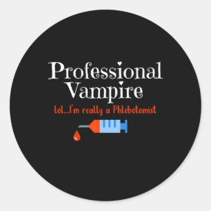 Adesivo Tecnologia Phlebotomist Professional Vampire Phleb