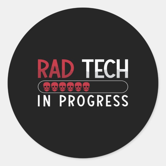 Adesivo Tecnologia Radiology Tech Rad Tech em Andamento (Frente)