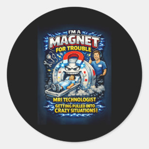 Adesivo Tecnólogo de ressonância magnética engraçado