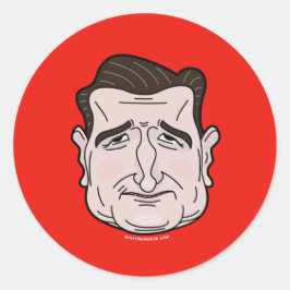 Adesivo Ted Cruz Cartoon Face Sticker