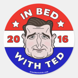 Adesivo Ted Cruz Sticker, na cama com Ted 2016