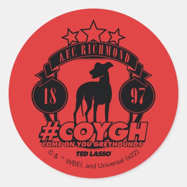 Adesivo Ted Lasso | AFC Richmond #COYGH (Frente)