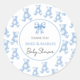 Adesivo Teddy bear baby shower Sticker