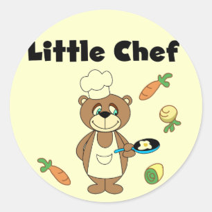 Adesivo Teddy Bear Little Chef Camisetas e presentes