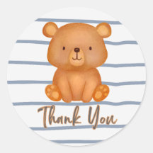 Teddy Bear Obrigado Sticker