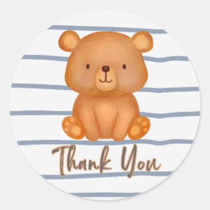 Adesivo Teddy Bear Obrigado Sticker