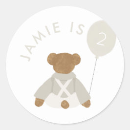 Adesivo Teddy Bear Picnic Baby Birday