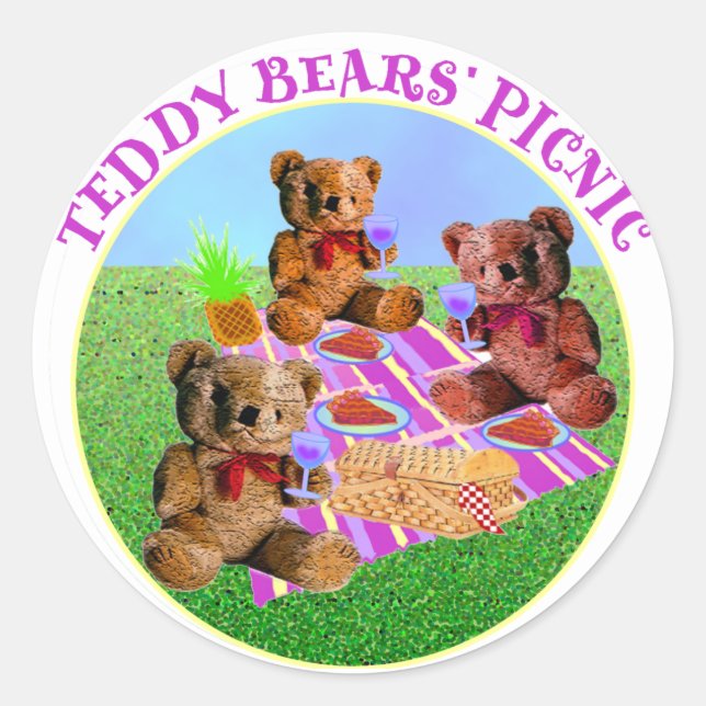 Adesivo Teddy Bears Picnic (Frente)