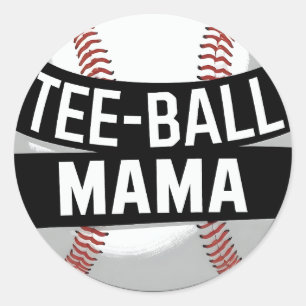 Adesivo Tee Ball Mama Engraçado Teeball Mãe