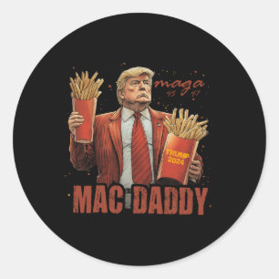 Adesivo Tee do Pai Engraçado Trump Mac