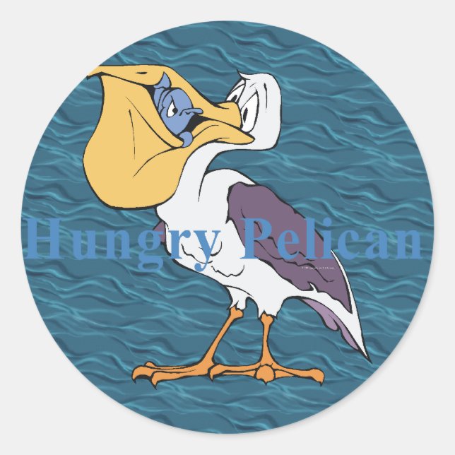 Adesivo TEE Pelican com fome (Frente)