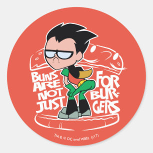 Adesivo Teen Titans Go!   Robin Booty Scooty Buns