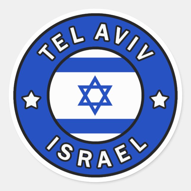 Adesivo Tel Aviv Israel (Frente)