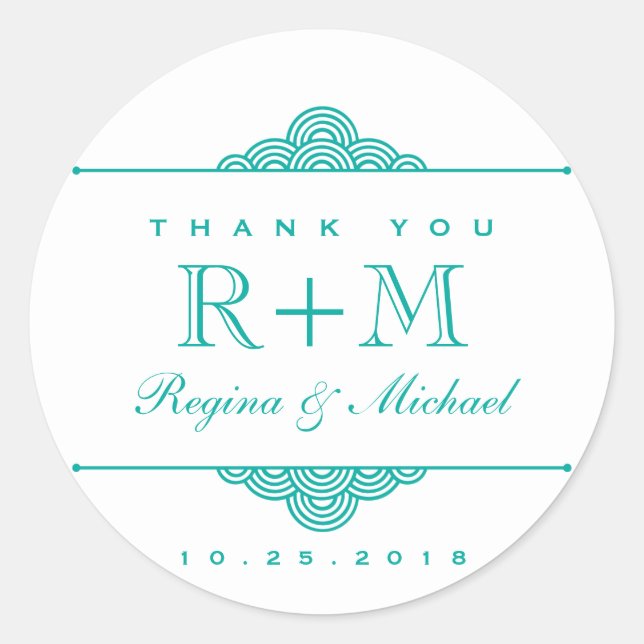 Adesivo Tela Azul Branca, Círculo de Casamento, Favor, Vin (Frente)