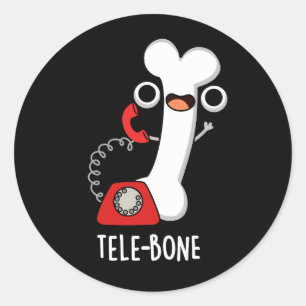 Adesivo Telefone celular com osso engraçado Tele-osso Tron