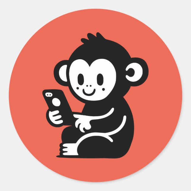 Adesivo Telefone do Macaco (Frente)