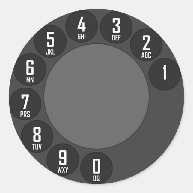 Adesivo Telefone Rotativo (Frente)