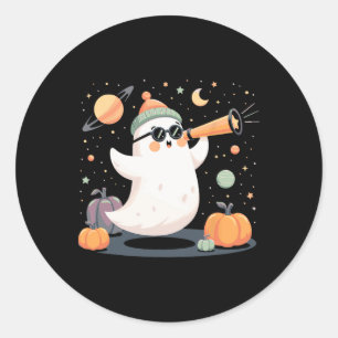 Adesivo Telescópio Fantasma Espacial Kawaii Spooky Bomba d