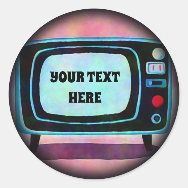 Adesivo Televisão Retro (Frente)