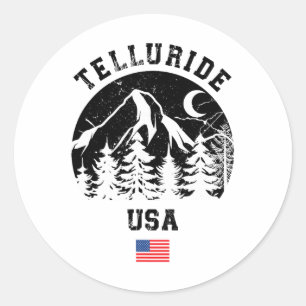 Adesivo Telluride Colorado Estação de Esqui Esqui Alpino A