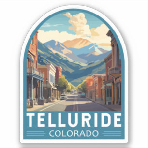Adesivo Telluride Colorado Viagem Art Vintage