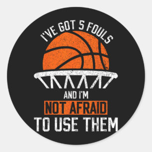 Adesivo Tem 5 Faltas E Não Tem Medo De Usar Basquete