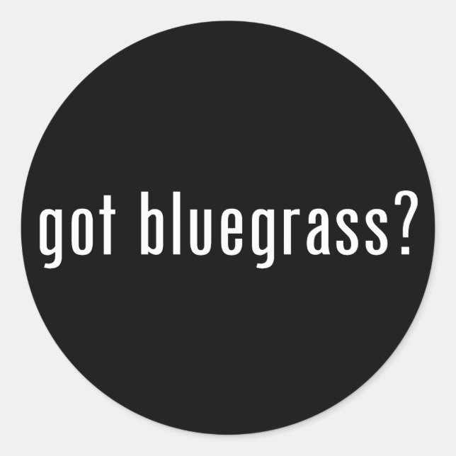 Adesivo tem bluegrass? (Frente)