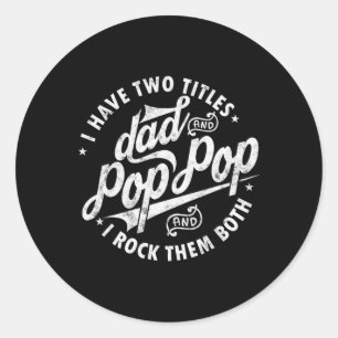 Adesivo Tem Dois Títulos De Pai E Dia de os pais Pop Engra