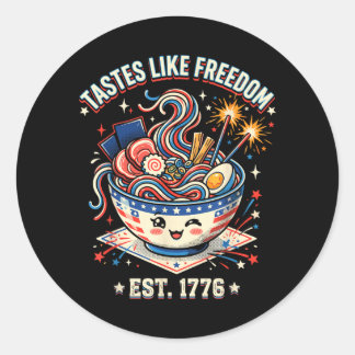 Adesivo Tem gosto de Liberdade 4 de Julho de 1776 Patrióti