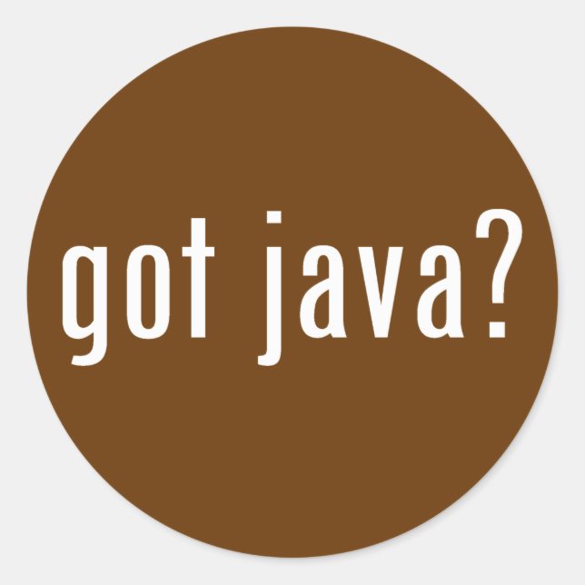 Adesivo tem java? (Frente)