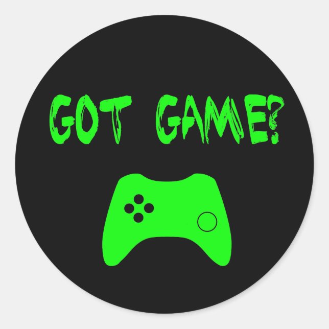 Adesivo Tem Jogo? Gamer Stickers Engraçado (Frente)