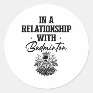 Adesivo Tem o Disfarce do Jogador de Badminton Shuttle Rac
