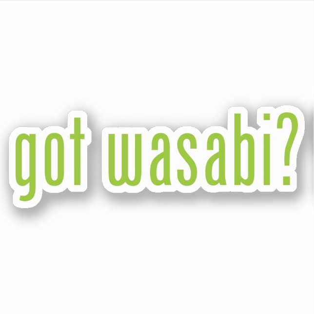 Adesivo tem o wasabi? (Frente)