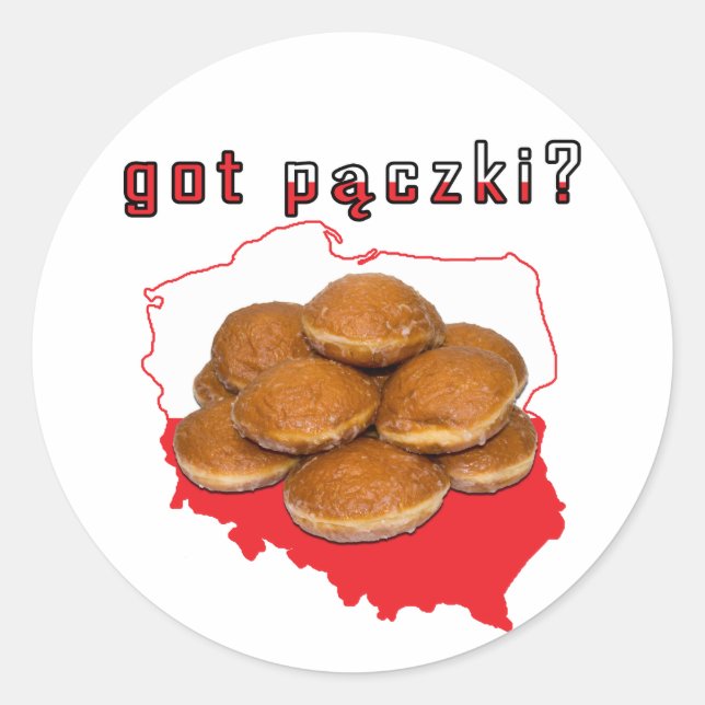 Adesivo tem paczki? Mapa Polonês (Frente)