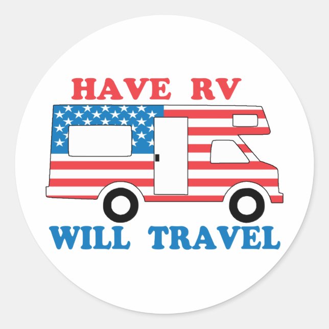 Adesivo Tem RV Will Viagem America (Frente)