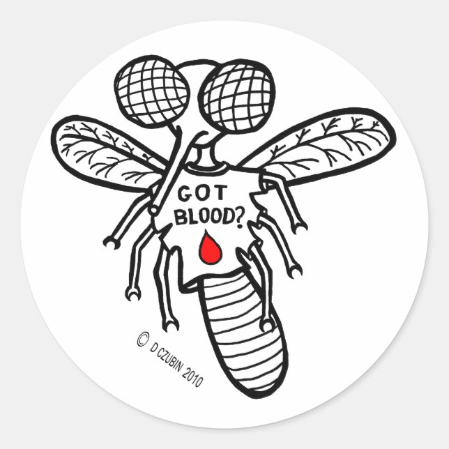 Adesivo Tem sangue? (Frente)