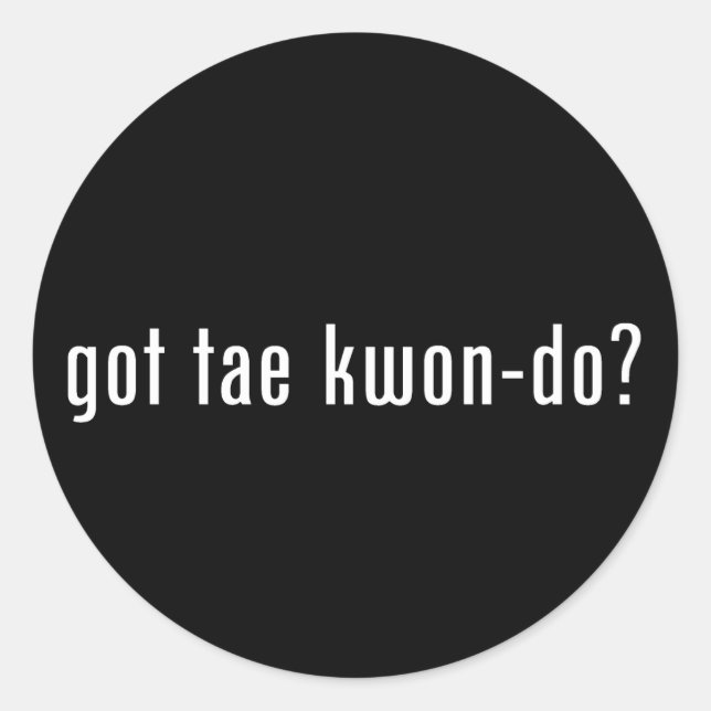 Adesivo tem tae kwon do? (Frente)