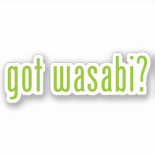Adesivo tem wasabi?