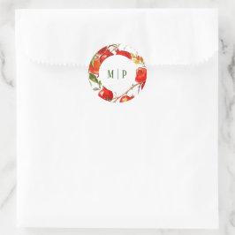 Adesivo Tema aquarela de romãs Cores vivas