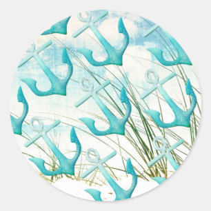 Adesivo Tema Costeiro Costeiro Costeiro do Oceano de Praia