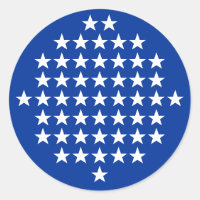 Tema da Bandeira Americana Azul com 50 Estrelas Br