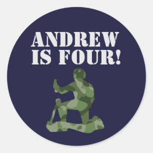 Adesivo Tema da Festa de aniversário Militar do Exército