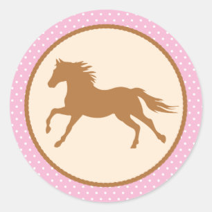 Adesivo Tema da Festa de primeiros aniversarios de Horse P
