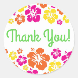 Adesivo Tema da Festa primeiro aniversario do Havaí, Cute