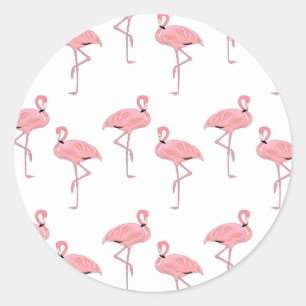 Adesivo Tema da Praia Costeira Tropical Rosa Flamingos